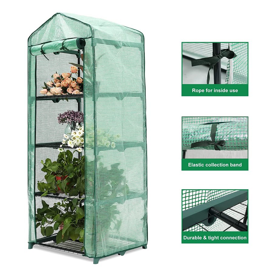 Multi-Tier Mini Greenhouse (9) pe detail
